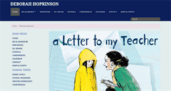 Desktop Screenshot of deborahhopkinson.com