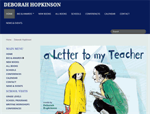 Tablet Screenshot of deborahhopkinson.com